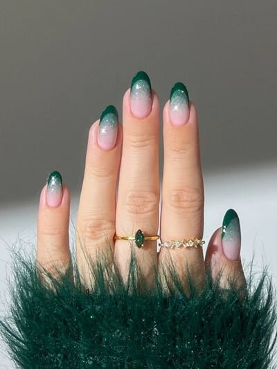 unghie verdi inverno 2024